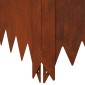 vidaXL Περίγραμμα γκαζόν 100 x 100 x 20 cm Ατσάλι Σκ rusty