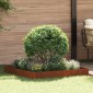 vidaXL Περίγραμμα γκαζόν 100 x 100 x 20 cm Ατσάλι Σκ rusty