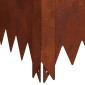 vidaXL Περίγραμμα γκαζόν 100 x 100 x 35 cm Ατσάλι Σκ rusty