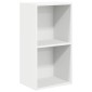 vidaXL Βιβλιοθήκη Λευκό 40x30x76,5 cm Ξύλινη κατασκευή