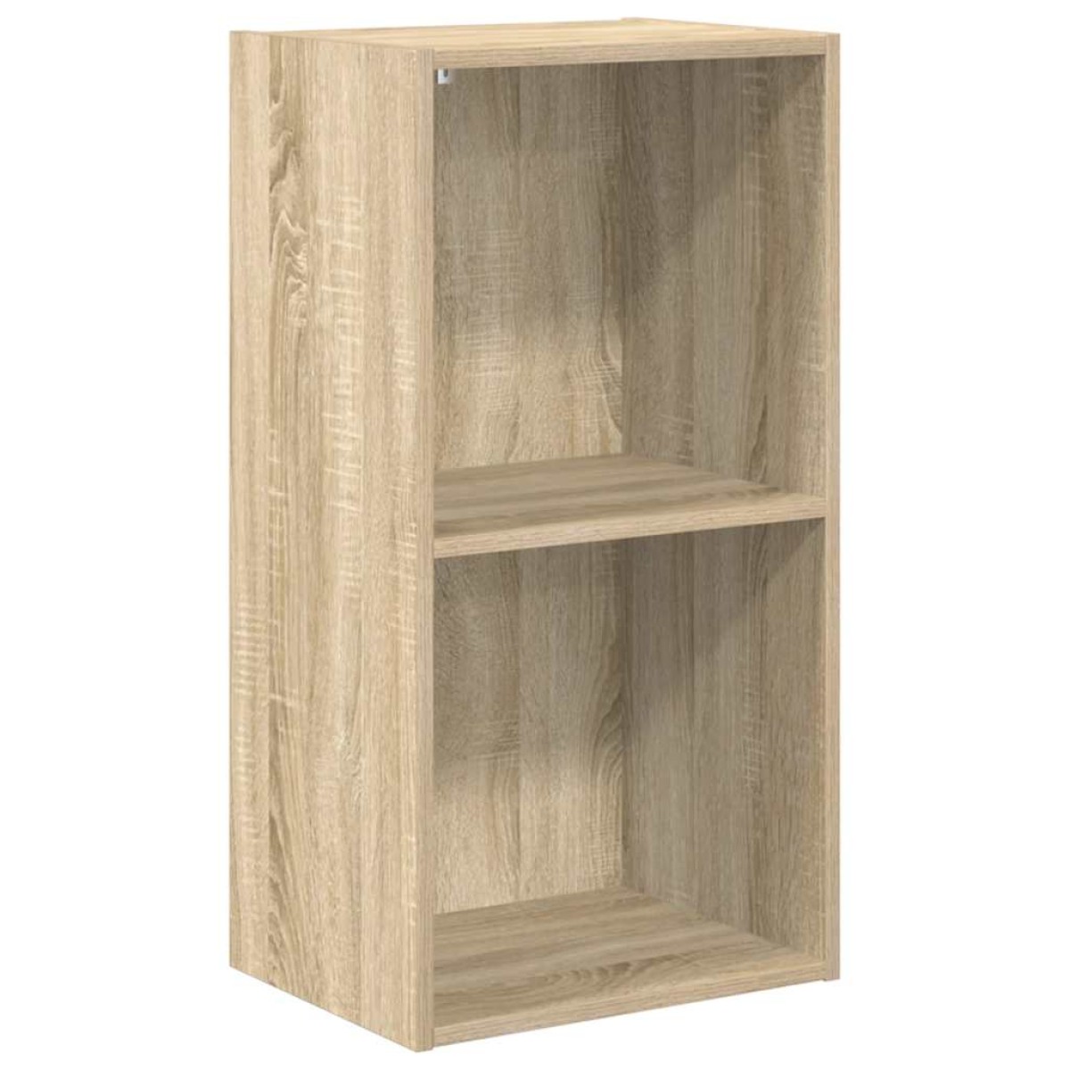 vidaXL Βιβλιοθήκη με 2 Ράφια Sonoma Δρυς 40x30x76,5 εκ. Μοριοσανίδα