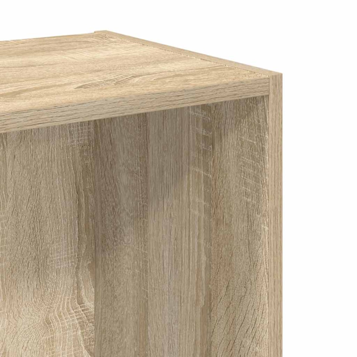 vidaXL Βιβλιοθήκη με 2 Ράφια Sonoma Δρυς 40x30x76,5 εκ. Μοριοσανίδα