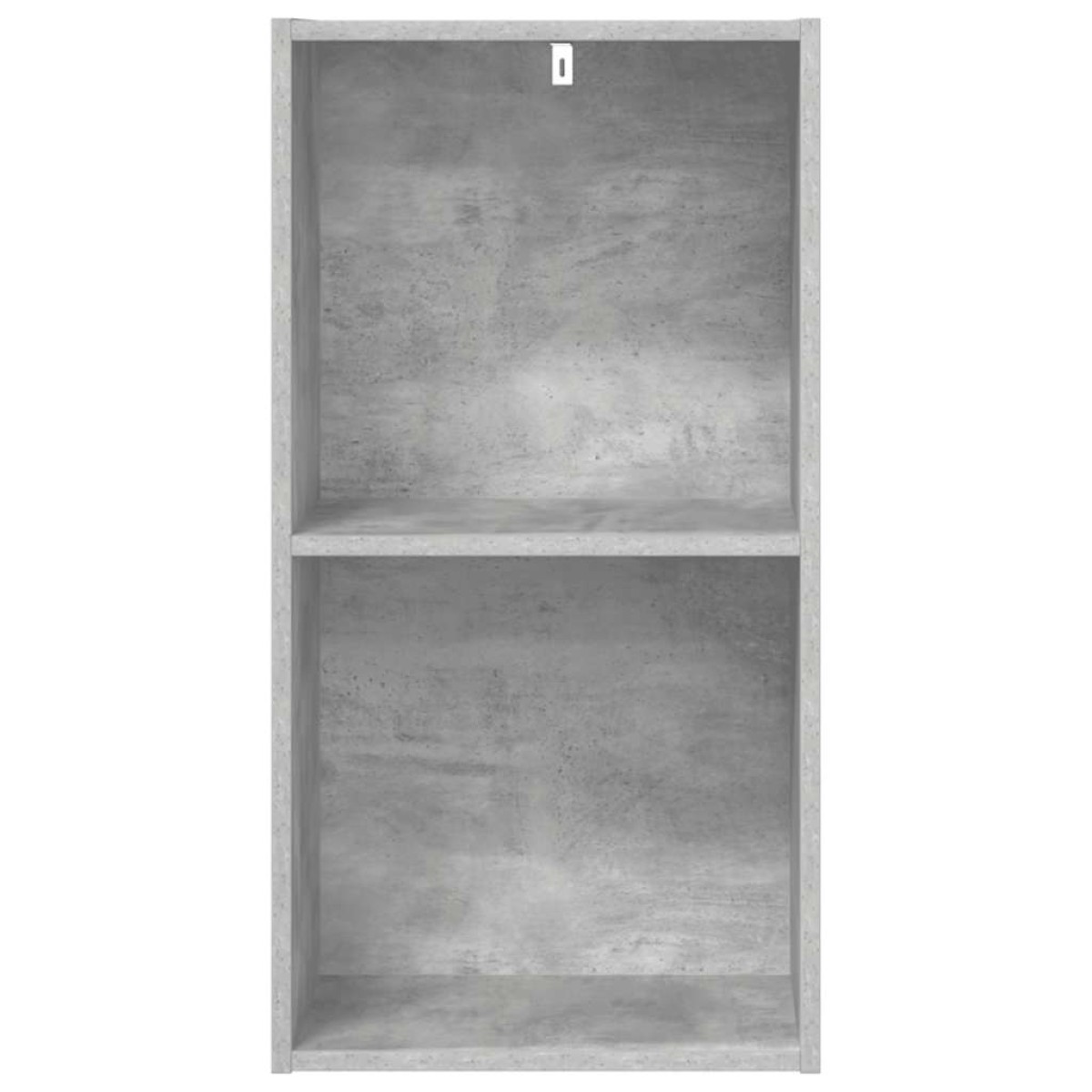 vidaXL Βιβλιοθήκη με 2 Ράφια Γκρι Σκυροδεμ. 40x30x76,5 εκ. Μοριοσανίδα