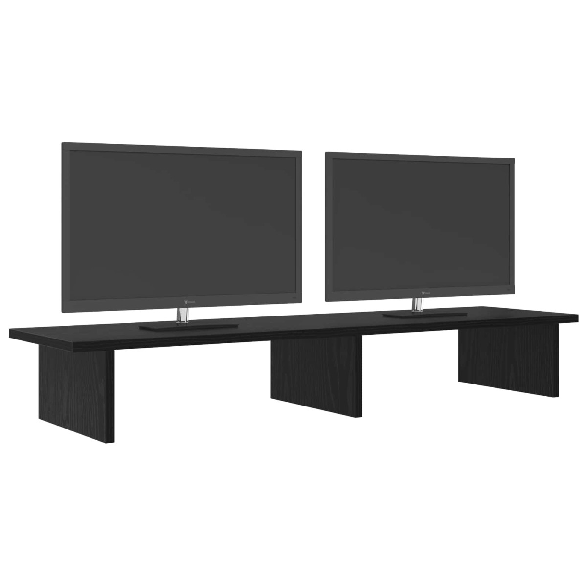 vidaXL Βάση Μόνιτορ Μαύρη Δρυς 100 x 27 x 15 cm Επεξεργασμένο Ξύλο