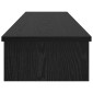 vidaXL Βάση Μόνιτορ Μαύρη Δρυς 100 x 27 x 15 cm Επεξεργασμένο Ξύλο