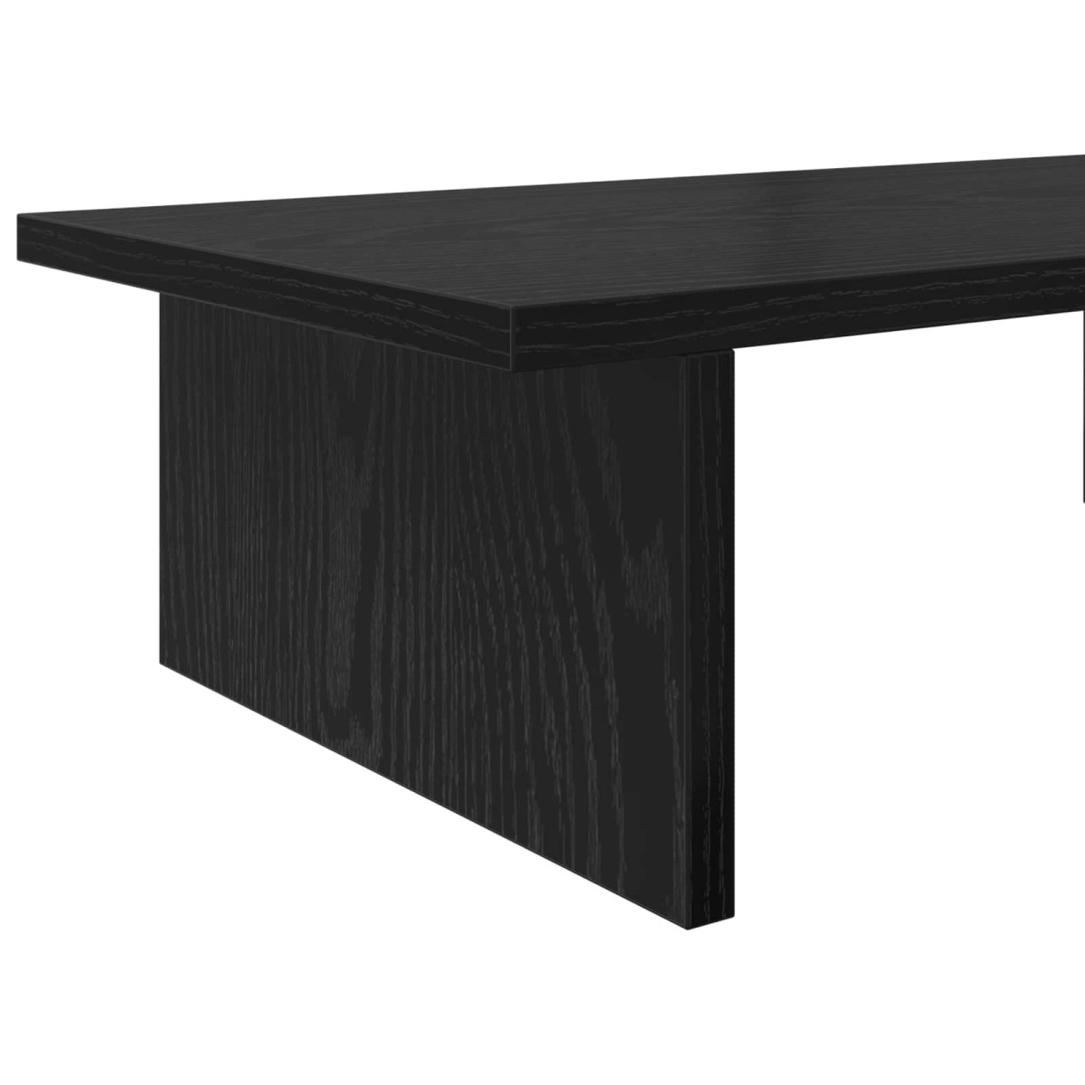 vidaXL Βάση Μόνιτορ Μαύρη Δρυς 100 x 27 x 15 cm Επεξεργασμένο Ξύλο
