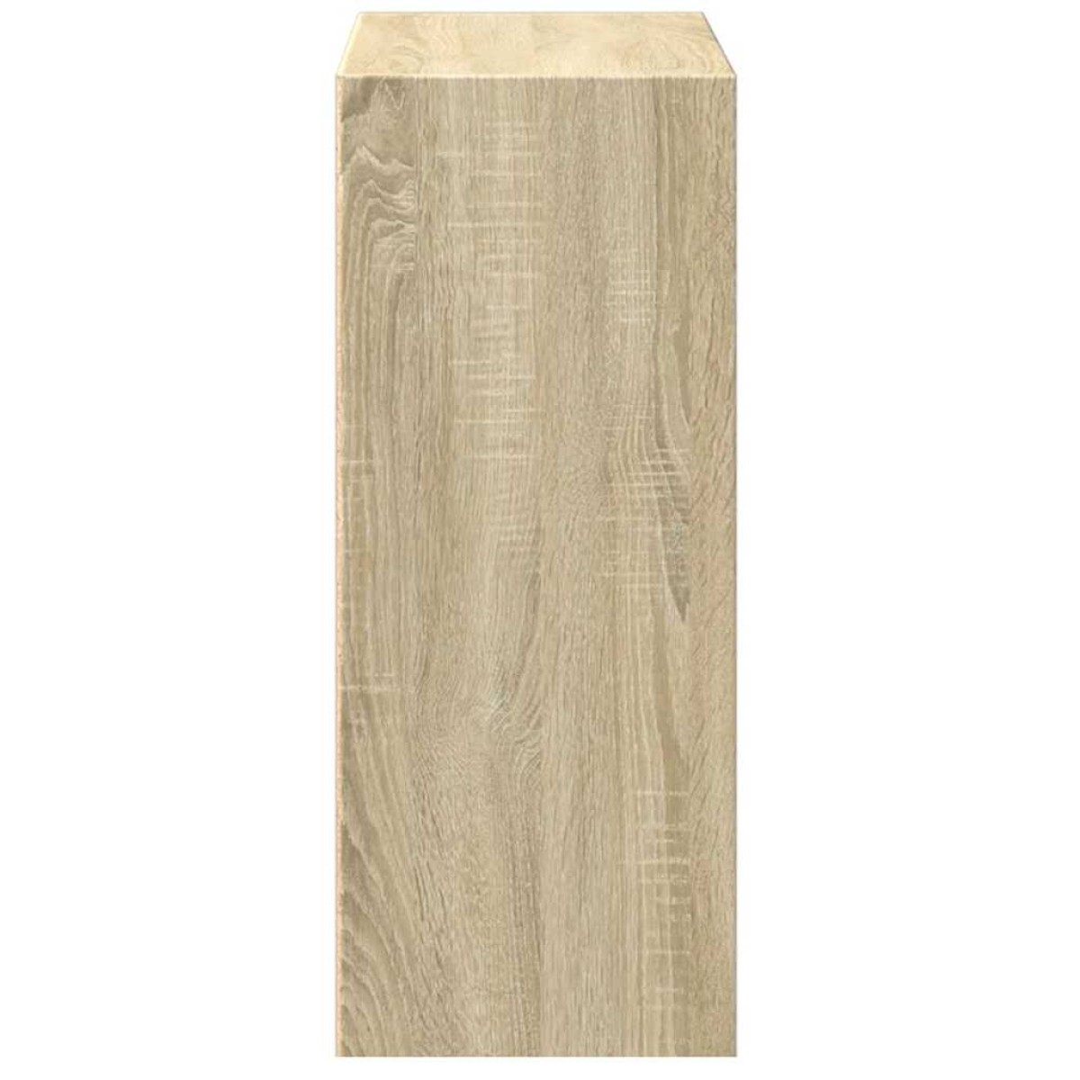 vidaXL Βιβλιοθήκη με 2 Ράφια Sonoma Δρυς 60x30x76,5 εκ. Μοριοσανίδα