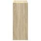 vidaXL Βιβλιοθήκη με 2 Ράφια Sonoma Δρυς 60x30x76,5 εκ. Μοριοσανίδα