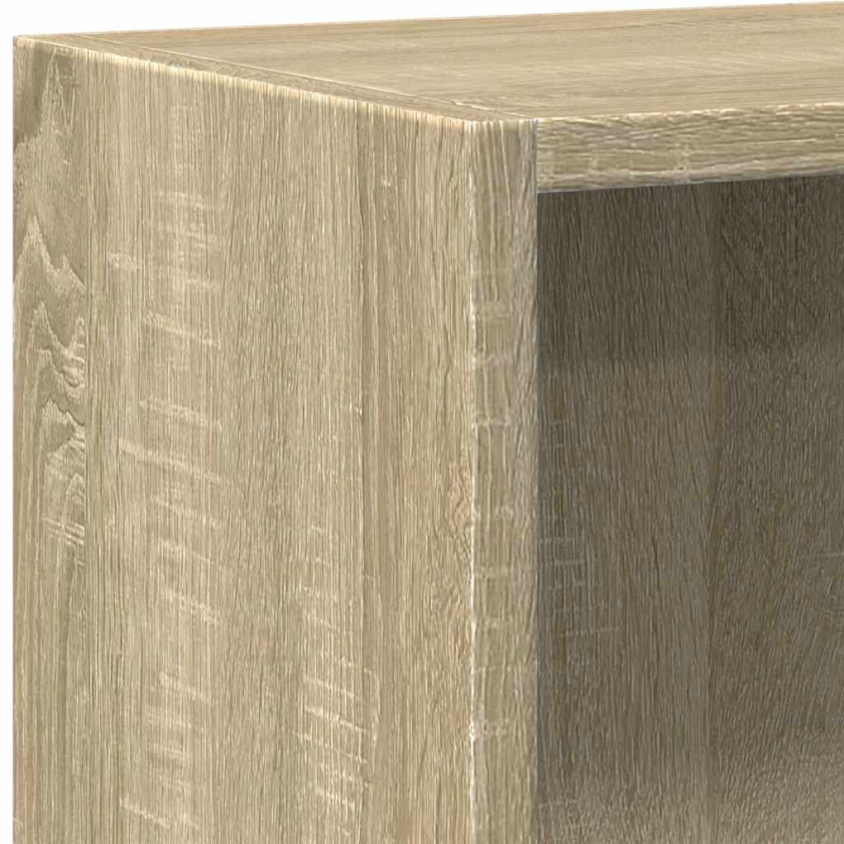 vidaXL Βιβλιοθήκη με 2 Ράφια Sonoma Δρυς 60x30x76,5 εκ. Μοριοσανίδα