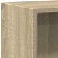 vidaXL Βιβλιοθήκη με 2 Ράφια Sonoma Δρυς 60x30x76,5 εκ. Μοριοσανίδα
