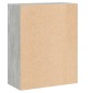 vidaXL Βιβλιοθήκη με 2 Ράφια Γκρι Σκυροδεμ. 60x30x76,5 εκ. Μοριοσανίδα
