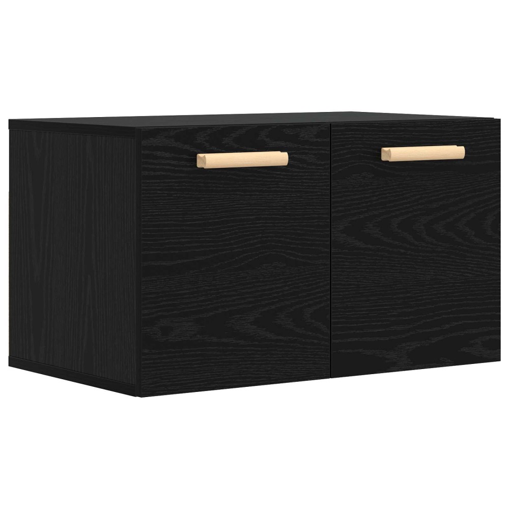 vidaXL Ντουλάπα Τοίχου Μαύρη δρυς 60 x 36,5 x 35 cm Επεξεργασμένο Ξύλο