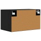 vidaXL Ντουλάπα Τοίχου Μαύρη δρυς 60 x 36,5 x 35 cm Επεξεργασμένο Ξύλο