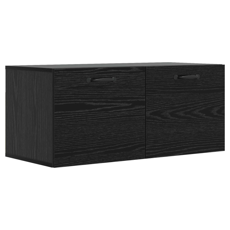 vidaXL Ντουλάπα Τοίχου Επιτοίχιο Μαύρη δρυς 80 x 36,5 x 35 cm