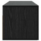 vidaXL Ντουλάπα Τοίχου Μαύρη δρυς 100 x 36,5 x 35 cm