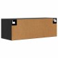 vidaXL Ντουλάπα Τοίχου Μαύρη δρυς 100 x 36,5 x 35 cm