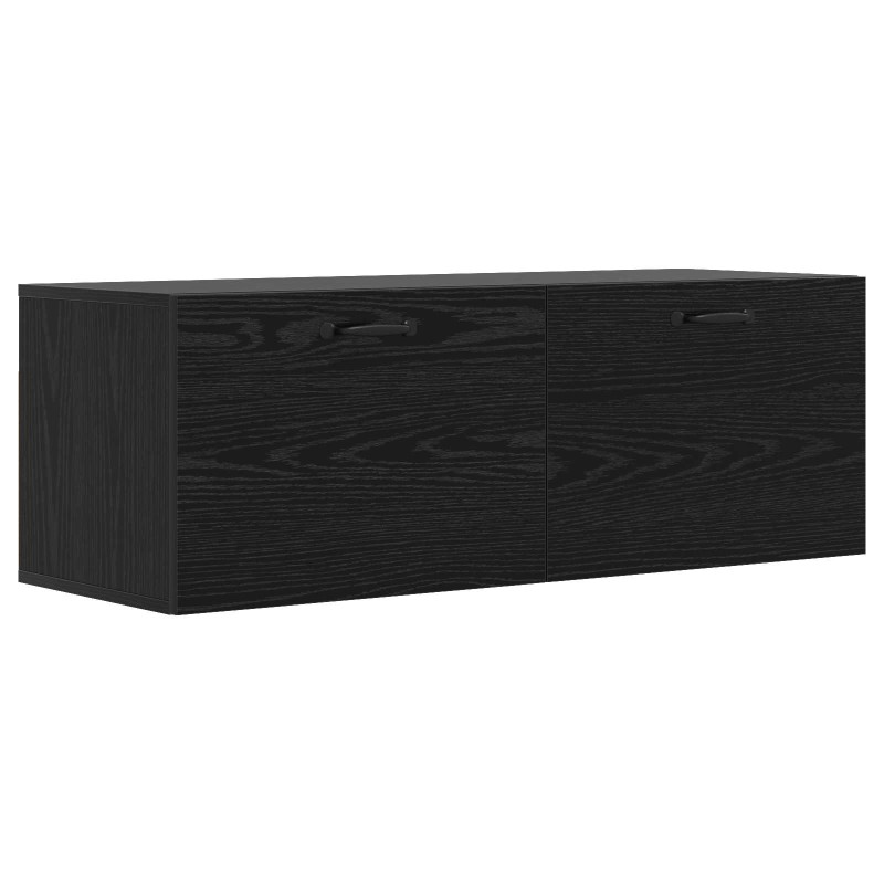 vidaXL Ντουλάπα Τοίχου Μαύρη δρυς 100 x 36,5 x 35 cm