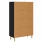 vidaXL Highboard Μαύρη Δρυς 70 x 31 x 115 εκ Επεξεργασμένο Ξύλο