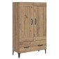 vidaXL Highboard Artisan Δρυς 70 x 31 x 115 εκ Επεξεργασμένο Ξύλο