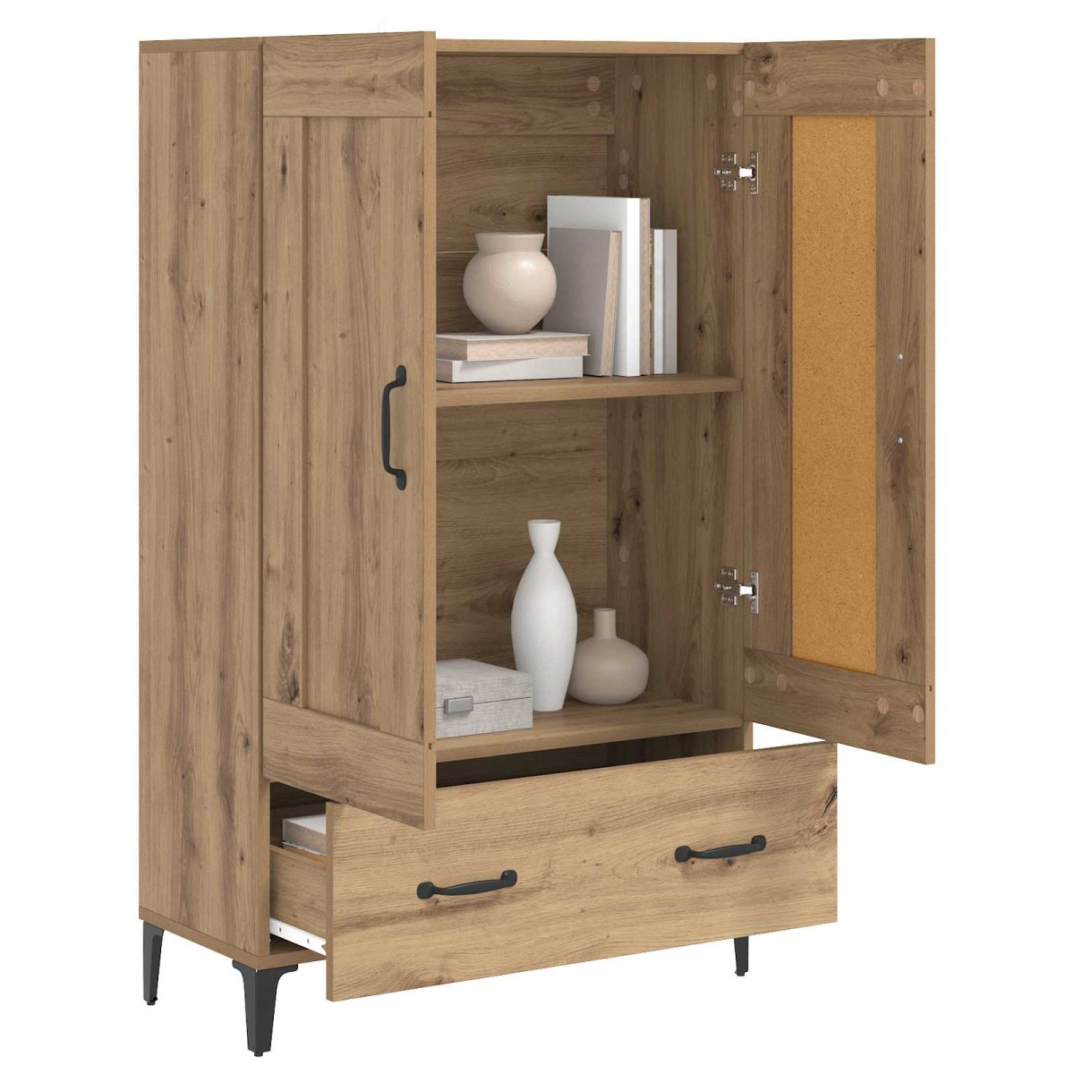 vidaXL Highboard Artisan Δρυς 70 x 31 x 115 εκ Επεξεργασμένο Ξύλο