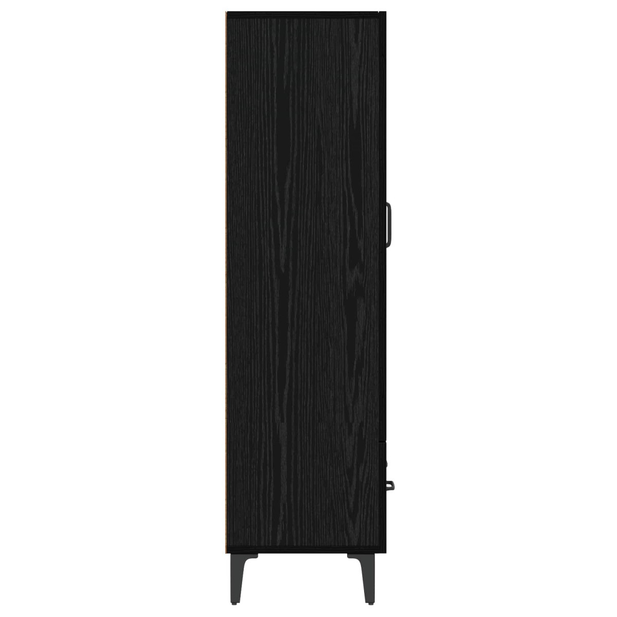 vidaXL Highboard Μαύρη Δρυς 70 x 31 x 115 εκ Επεξεργασμένο Ξύλο
