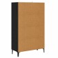 vidaXL Highboard Μαύρη Δρυς 70 x 31 x 115 εκ Επεξεργασμένο Ξύλο