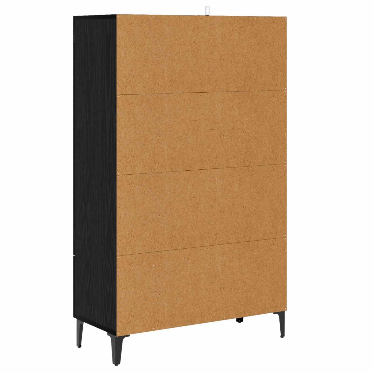 vidaXL Highboard Μαύρη Δρυς 70 x 31 x 115 εκ Επεξεργασμένο Ξύλο