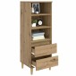 vidaXL Highboard Artisan Δρυς 40 x 36 x 110 εκ. Επεξεργασμένο Ξύλο