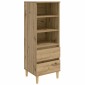 vidaXL Highboard Artisan Δρυς 40 x 36 x 110 εκ. Επεξεργασμένο Ξύλο