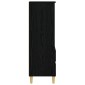 vidaXL Highboard Μαύρη Δρυς 40 x 36 x 110 εκ. Επεξεργασμένο Ξύλο