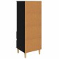 vidaXL Highboard Μαύρη Δρυς 40 x 36 x 110 εκ. Επεξεργασμένο Ξύλο