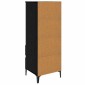 vidaXL Highboard Μαύρη Δρυς 40 x 36 x 110 εκ. Επεξεργασμένο Ξύλο