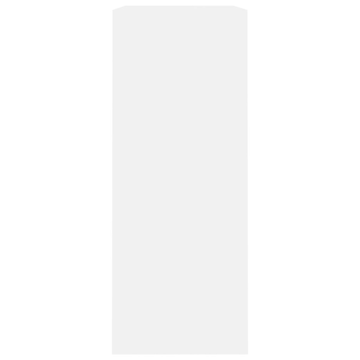 vidaXL Βιβλιοθήκη με 2 Ράφια Λευκή 80x30x76,5 εκ. από Επεξ. Ξύλο