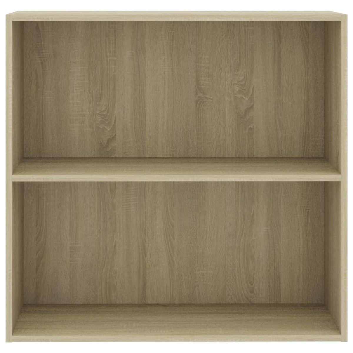 vidaXL Βιβλιοθήκη με 2 Ράφια Sonoma Δρυς 80x30x76,5 εκ. Επεξ. Ξύλο