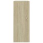vidaXL Βιβλιοθήκη με 2 Ράφια Sonoma Δρυς 80x30x76,5 εκ. Επεξ. Ξύλο