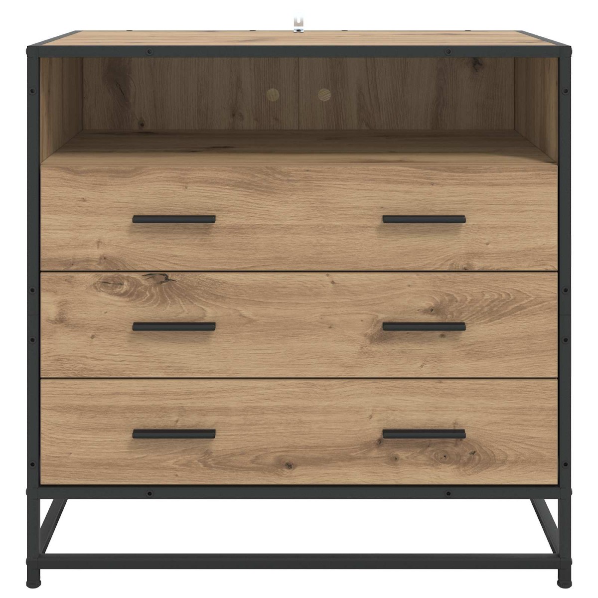 vidaXL Ντουλάπι με Συρτάρια 3-Συρτάρι Artisan δρυς 70 x 41 x 70 εκ