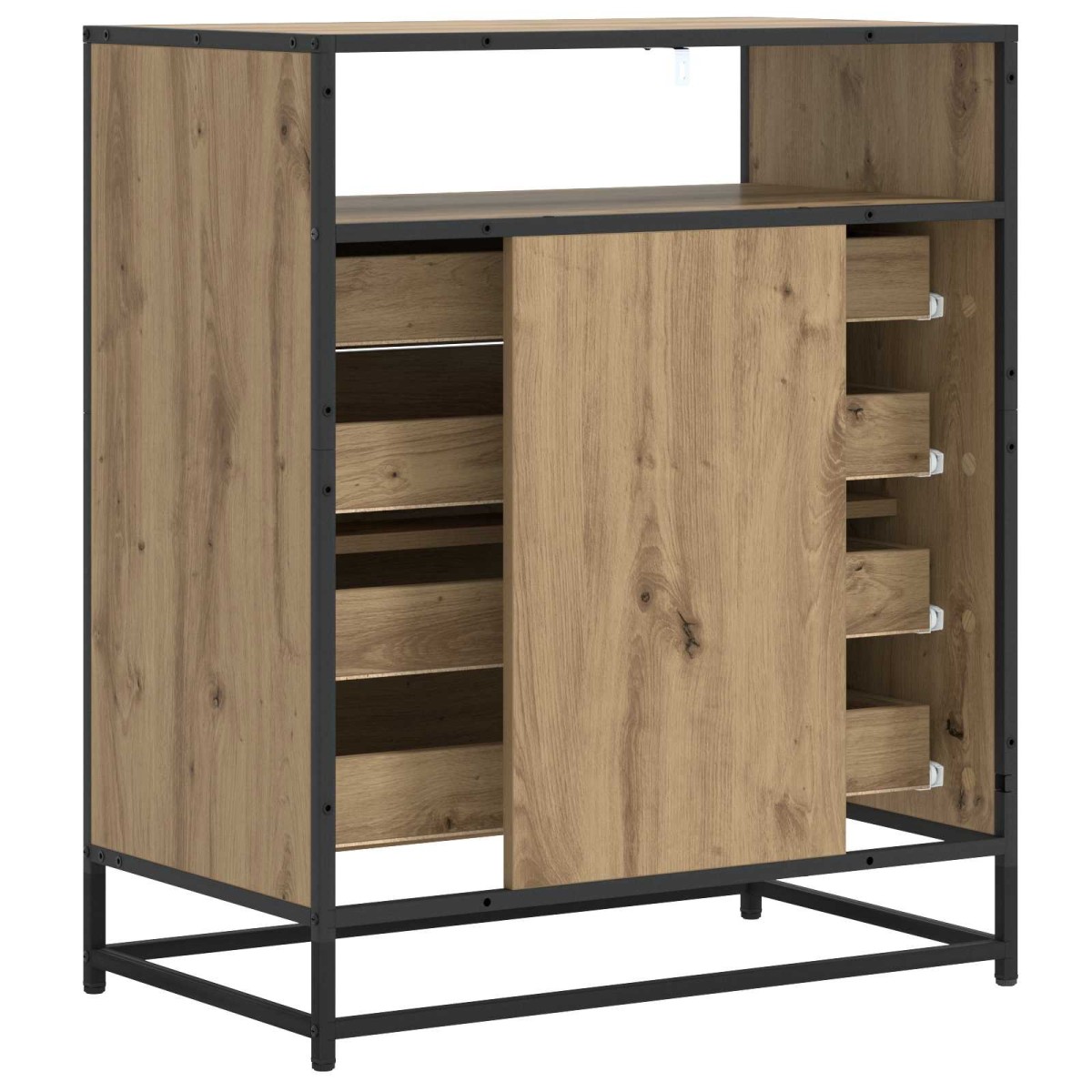 vidaXL Ντουλάπι με Συρτάρια 4-Συρτάρι Artisan δρυς 70 x 41 x 83,5 εκ.
