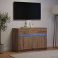 vidaXL Ντουλάπι TV 91 x 34 x 61 εκ. Artisan Δρυς Επεξεργασμένο Ξύλο