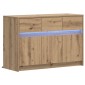vidaXL Ντουλάπι TV 91 x 34 x 61 εκ. Artisan Δρυς Επεξεργασμένο Ξύλο