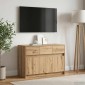 vidaXL Ντουλάπι TV 91 x 34 x 61 εκ. Artisan Δρυς Επεξεργασμένο Ξύλο