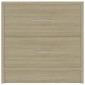 vidaXL Κομοδίνο Χρώμα Sonoma Δρυς 40 x 30 x 40 εκ. από Μοριοσανίδα