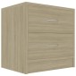 vidaXL Κομοδίνα 2 τεμ. Sonoma Δρυς 40 x 30 x 40 εκ. από Μοριοσανίδα