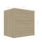 vidaXL Κομοδίνα 2 τεμ. Sonoma Δρυς 40 x 30 x 40 εκ. από Μοριοσανίδα