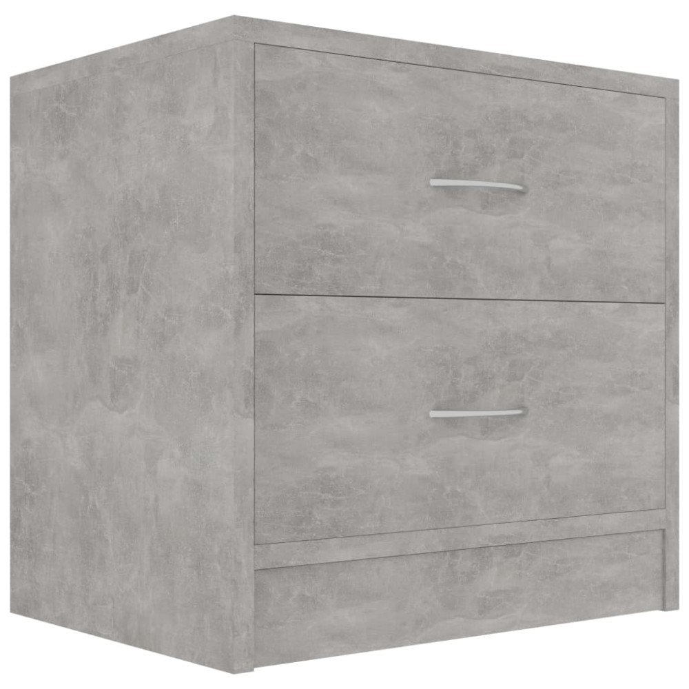 vidaXL Κομοδίνο Γκρι του Σκυροδέματος 40 x 30 x 40 εκ. από Επεξ. Ξύλο