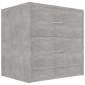 vidaXL Κομοδίνα 2 τεμ. Γκρι Σκυροδέματος 40x30x40 εκ. από Μοριοσανίδα