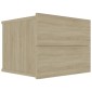 vidaXL Κομοδίνα 2 τεμ. Sonoma Δρυς 40 x 30 x 30 εκ. από Μοριοσανίδα