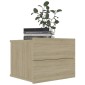 vidaXL Κομοδίνα 2 τεμ. Sonoma Δρυς 40 x 30 x 30 εκ. από Μοριοσανίδα