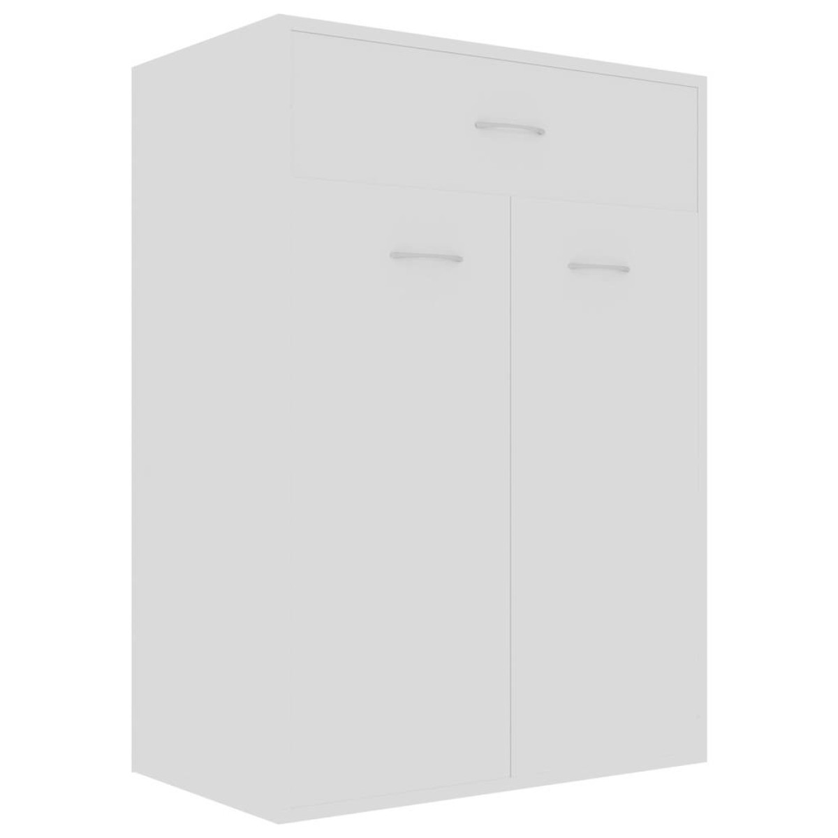 vidaXL Παπουτσοθήκη Λευκή 60 x 35 x 84 εκ. από Μοριοσανίδα
