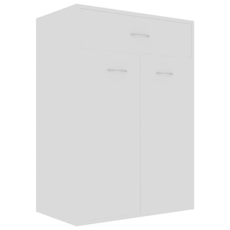 vidaXL Παπουτσοθήκη Λευκή 60 x 35 x 84 εκ. από Επεξ. Ξύλο