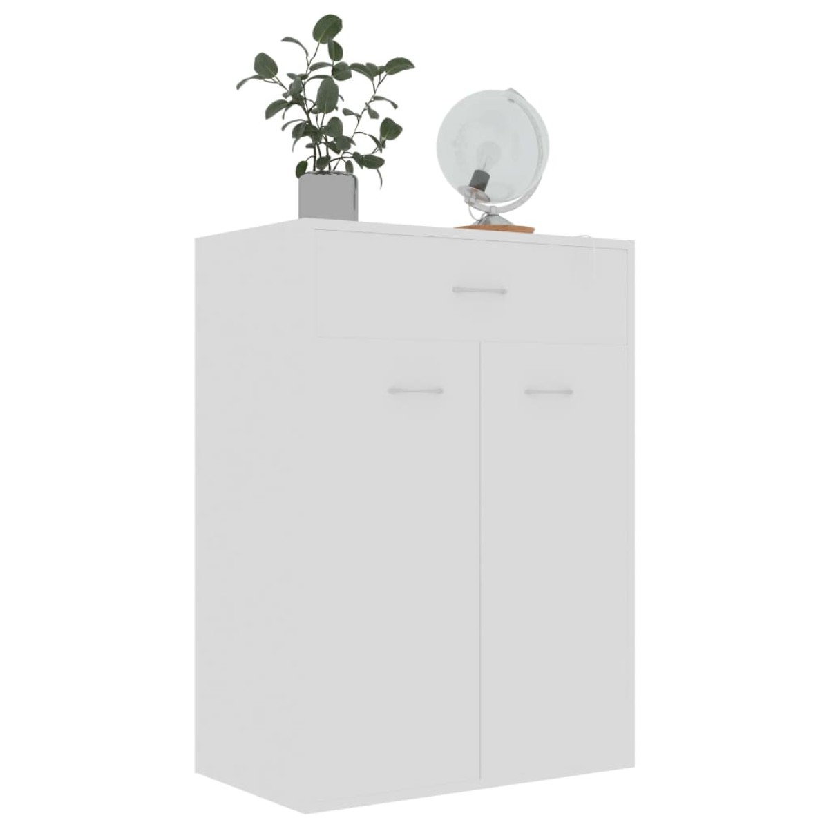 vidaXL Παπουτσοθήκη Λευκή 60 x 35 x 84 εκ. από Μοριοσανίδα